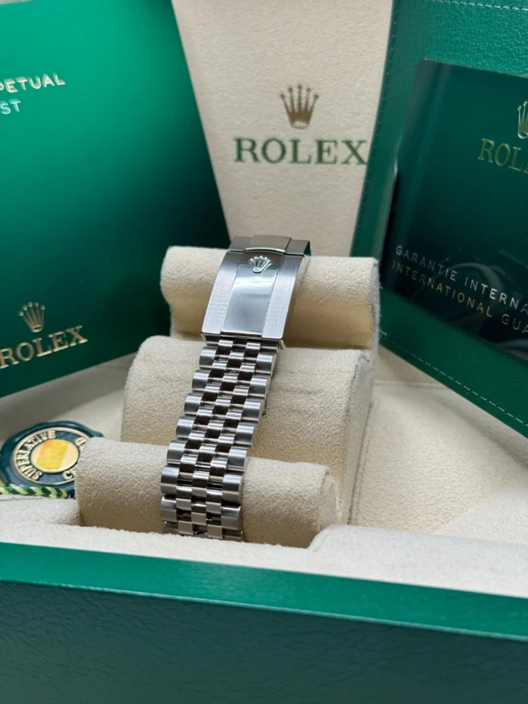 RLX Datejust 41mm 126300 White Index Oyster Stainless Steel Watch