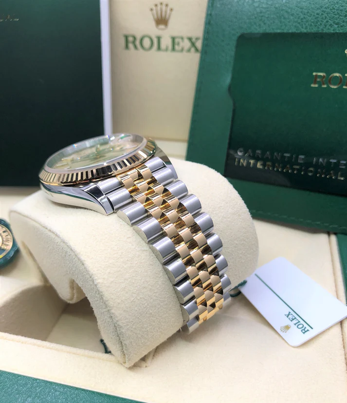 RLX Datejust 36mm 126233 Golden Palm Motif Dial Jubilee Bracelet Watch