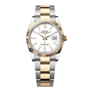 RLX Datejust 36mm 126233 White Index Dial Two-Tone Jubilee Bracelet Watch