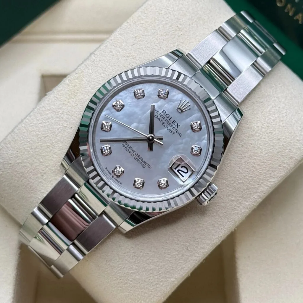 RLX Datejust m278384RBR-0007/0008 Mother-of-Pearl 31mm Dial Oyster Watch
