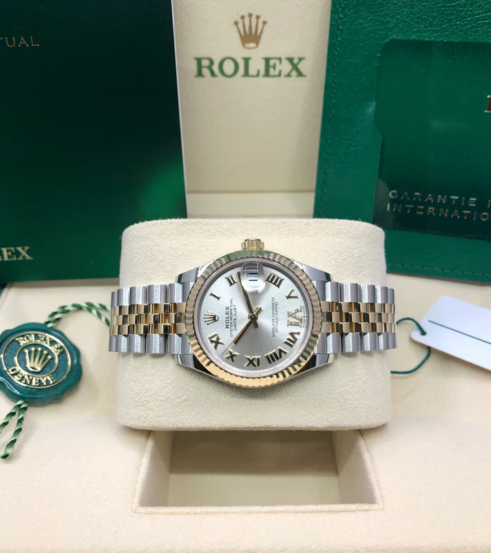 RLX Datejust m278273-0003/0004 31mm Silver Dial Stainless Steel and Yellow Gold Oyster Watch