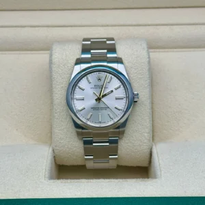 RLX Oyster Perpetual 34mm 124200-0001 Silver Dial Oyster Stainless Steel Bracelet