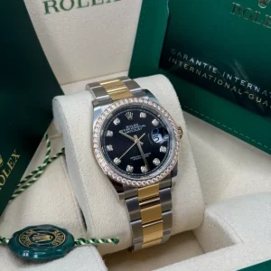 RLX Datejust 36mm 126283 Bright Black Dial Oyster Bracelet Watch