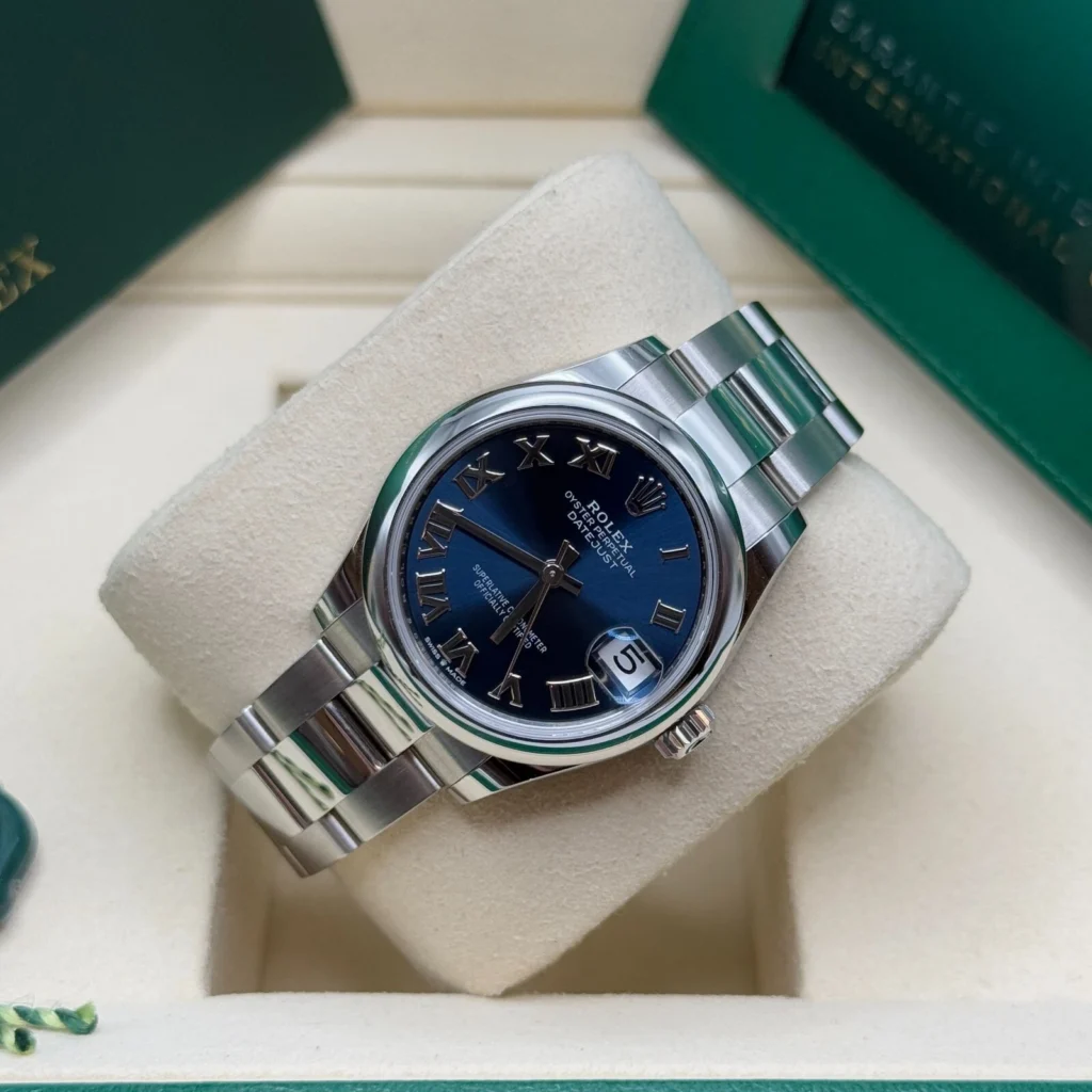 RLX Datejust m278240-0017/0018 31mm Blue Roman Domed Bezel Oyster Oystersteel