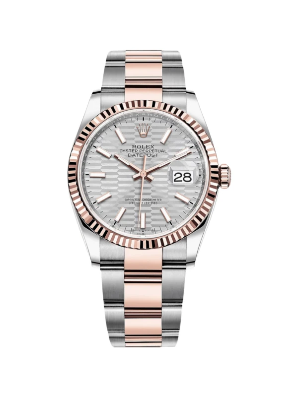 RLX Datejust 36mm 126231 Silver Fluted Motif Dial Jubilee Bracelet