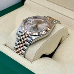 RLX Datejust 41mm 126331 Sundust Diamond Jubilee Steel and Everose Gold Watch