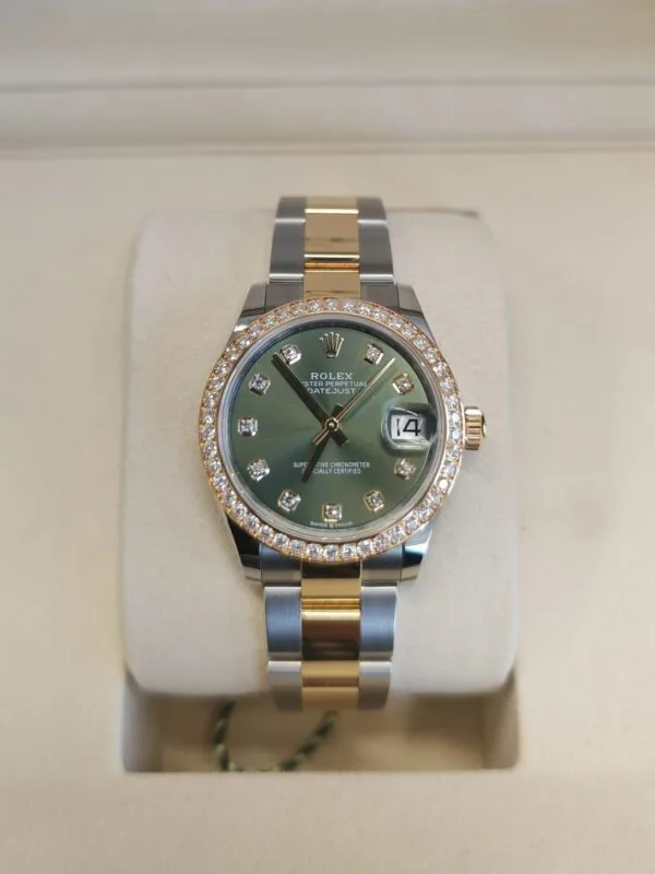 RLX Datejust m278383RBR-0029/0030 31mm Olive Green Dial Oyster Bracelet