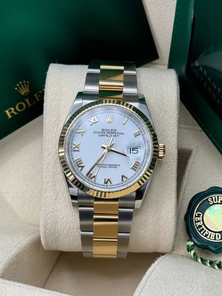 RLX Datejust 36mm 126233 White Dial Oyster Bracelet Watch