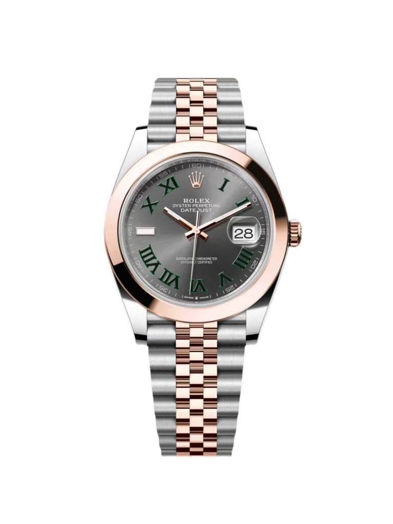RLX Datejust 41mm 126301 Sundust Slate Roman Dial Oyster Bracelet