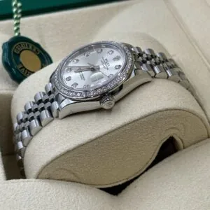 RLX Datejust m278384RBR-0033/0034 Silver 31mm Dial Oyster Watch