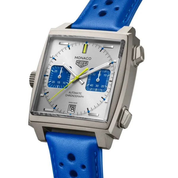 【7A Quality】TAG Heuer Monaco Chronograph Racing Blue Limited Edition 39mm Mens Watch Silver CAW218C.FC6548