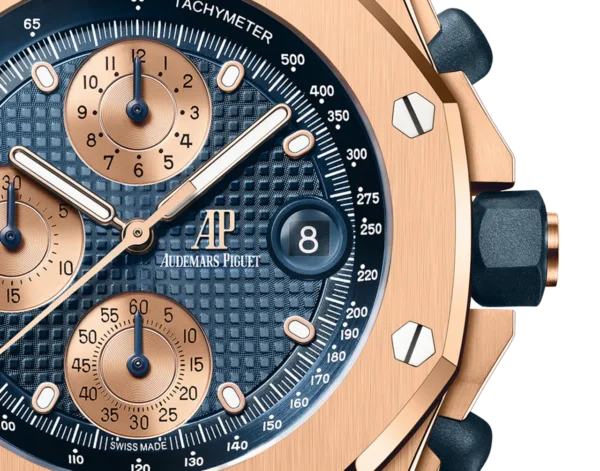 A&P OFFSHORE Pink Gold Blue Dial CHRONOGRAPH 42mm