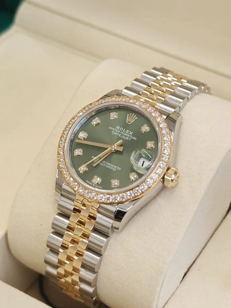 RLX Datejust m278383RBR-0029/0030 31mm Olive Green Dial Oyster Bracelet