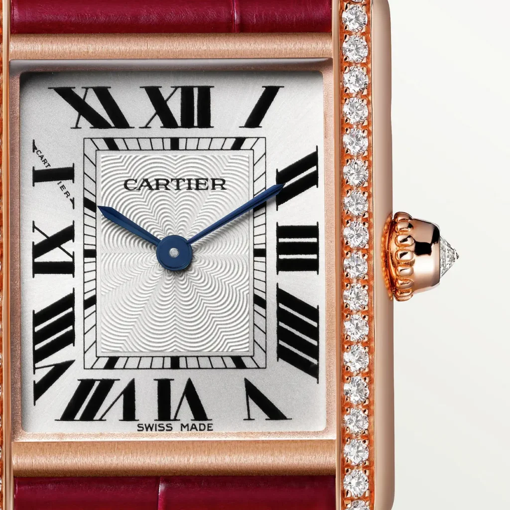 Tank Louis Cartier Watch Small Model Diamond Red WJTA0037 - United Luxury