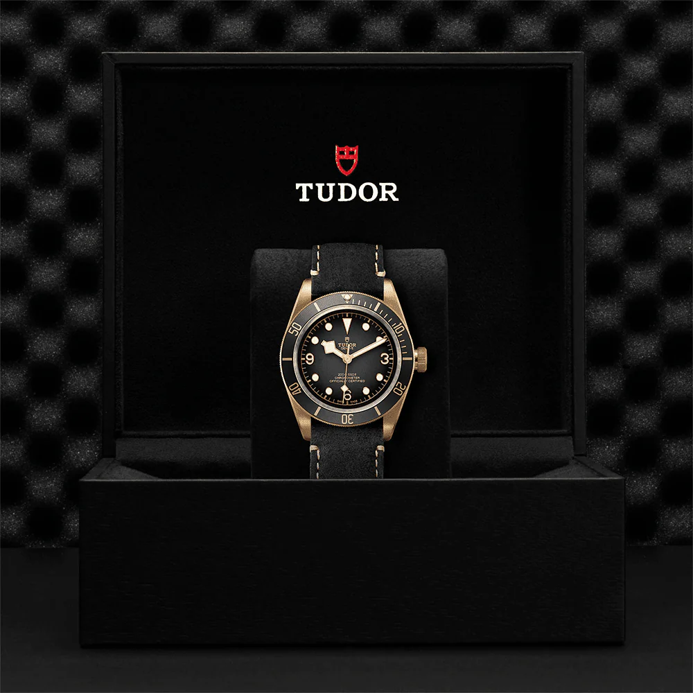 【7A Quality】TUDOR Black Bay Bronze 43mm Slate Grey Dial Men's Automatic Leather Strap Watch M79250BA-0001