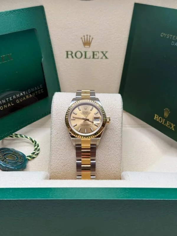 RLX Lady-Datejust 31mm 279173 Champagne Index Dial Oyster Bracelet