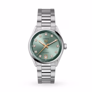 【7A Quality】TAG Heuer Carrera Date 36mm Ladies Watch Green Diamond Dot WBN2317.BA0001