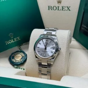 RLX Datejust m278274-0011/0012 Silver Dial 31mm Fluted Bezel Oyster Bracelet