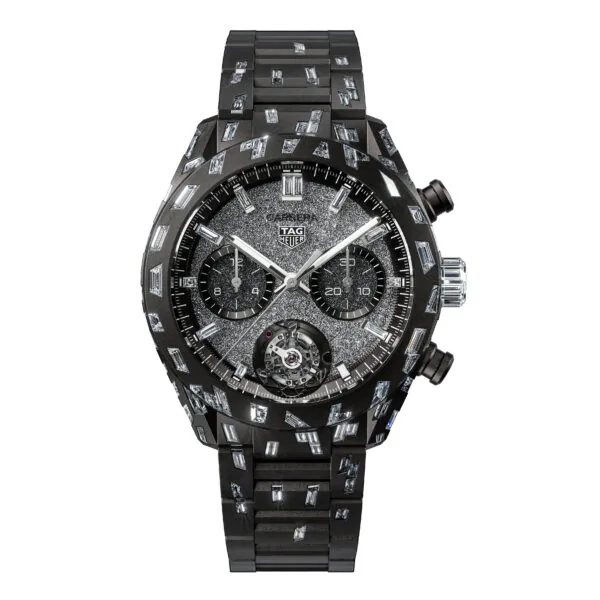 【7A Quality】TAG Heuer Carrera Tourbillon Nanograph Plasma Diamant d’Avant-Garde Automatic 44mm Aluminum CBN5A91.BZ0000
