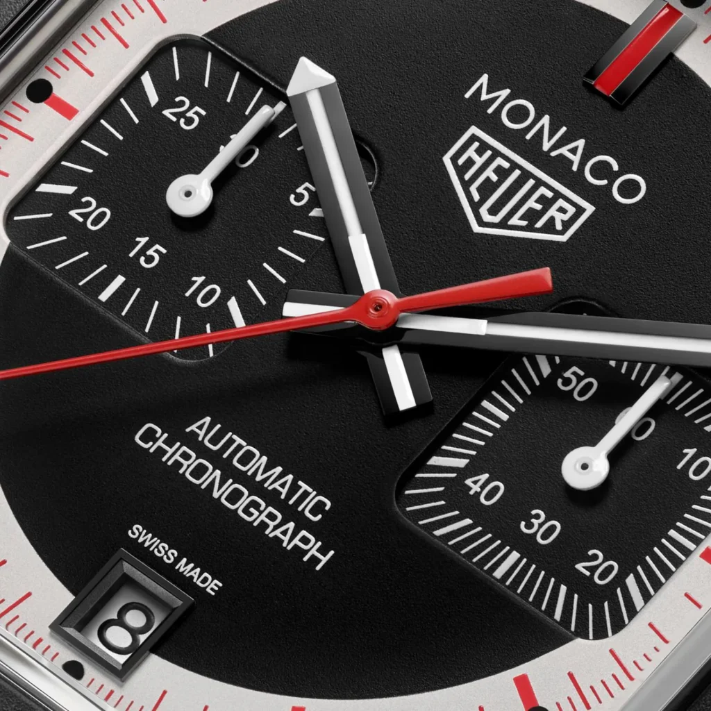 【7A Quality】TAG Heuer Monaco Chronograph Stopwatch 39mm Limited Edition Mens Watch Black CAW218F.FC6356