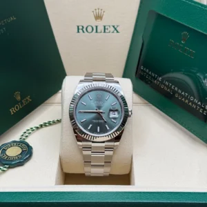 RLX Datejust 41mm Mint Green Dial Jubilee Bracelet Watch - 126334