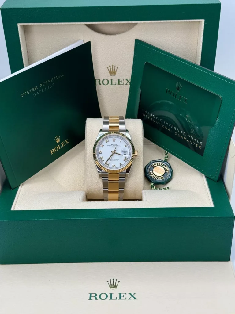RLX Datejust 36mm 126233 White Dial Oyster Bracelet Watch