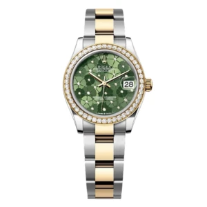RLX Datejust m278383-0031/0032 31mm Green Floral Dial Oyster Bracelet
