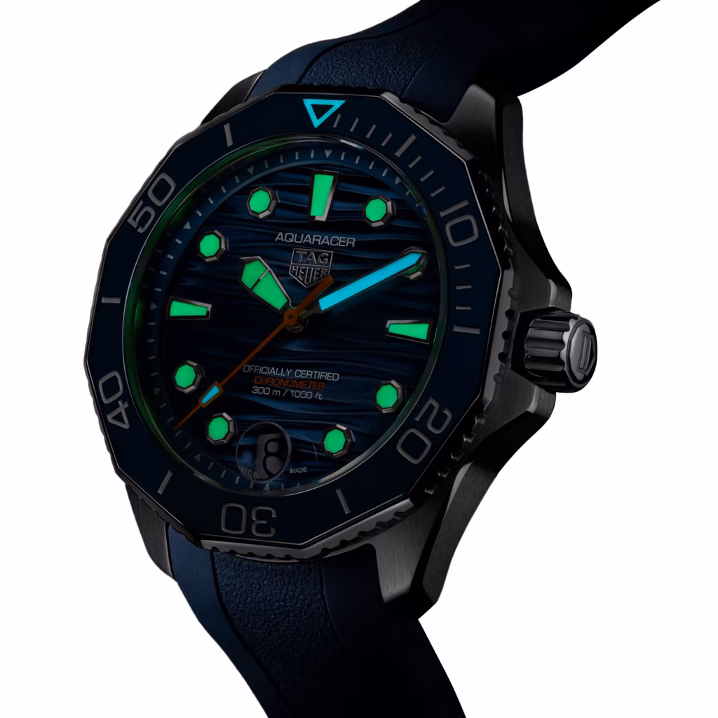 【7A Quality】TAG Heuer Aquaracer Professional 300 Date 42mm Mens Watch Blue Rubber WBP5111.FT6259