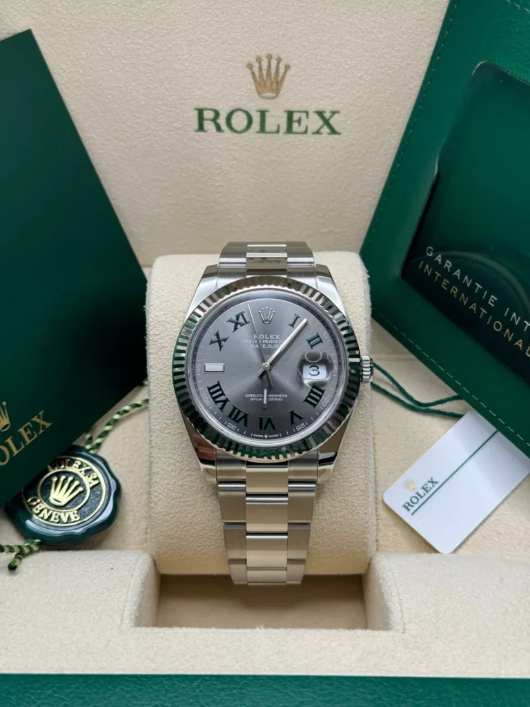 RLX Datejust 41mm 126334 Slate Roman Jubilee Stainless Steel Mens Watch