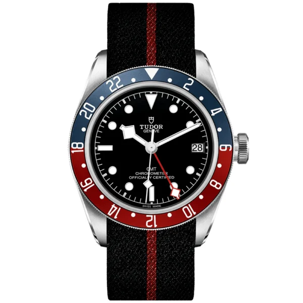 【7A Quality】TUDOR Black Bay GMT 41mm Black Dial Automatic Men's Fabric Strap Watch M79830RB-0003