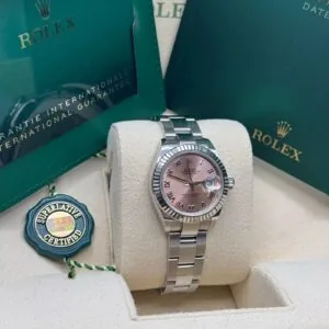 RLX Lady-Datejust 31mm 279174 Pink Roman Dial Oyster Bracelet