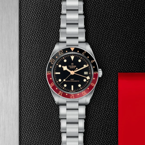 【7A Quality】TUDOR Black Bay 58 GMT 39mm Black/Red Bezel Automatic Bracelet Watch M7939G1A0NRU-0001