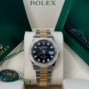 RLX Datejust 36mm 126283 Bright Black Dial Oyster Bracelet Watch