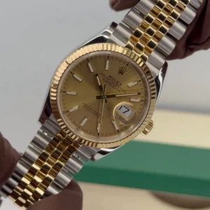 RLX Datejust 36mm 126233 Champagne Dial Jubilee Bracelet Watch