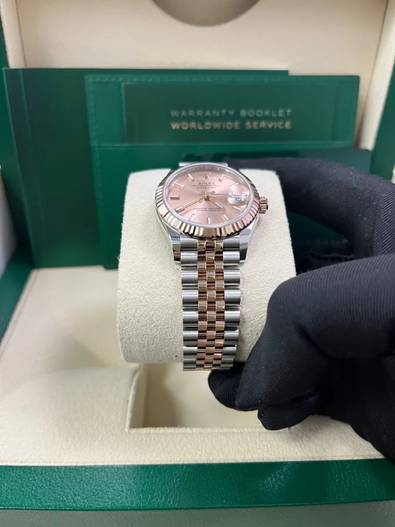 RLX Datejust m278271-0009/0010 Rose 31mm Dial Oyster Bracelet Watch