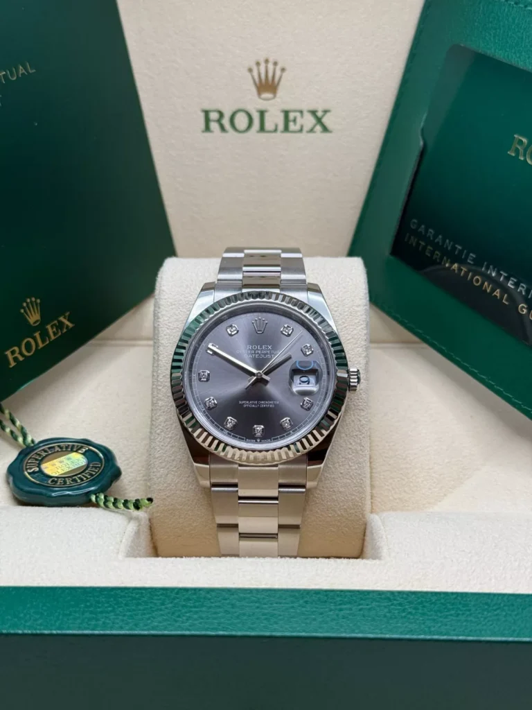 RLX Datejust 41mm 126334 Slate Diamond Jubilee Stainless Steel