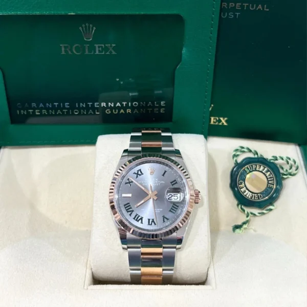 RLX Datejust 36mm 126231 Slate Dial Oyster Bracelet Watch