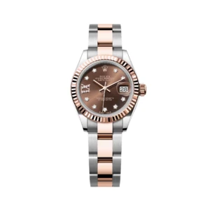 RLX Lady-Datejust 31mm 279171 Chocolate Diamond Set Oyster Stainless Steel and Rose Gold