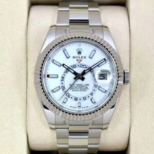 RLX Sky-Dweller 42mm 336934-0003/0004 Stainless Steel White Dial Oyster