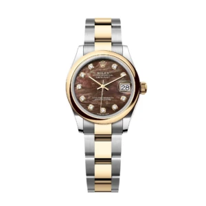 RLX Datejust m278243-0023/0024 31mm Black Mother-of-Pearl Dial Yellow Rolesor Oyster Watch