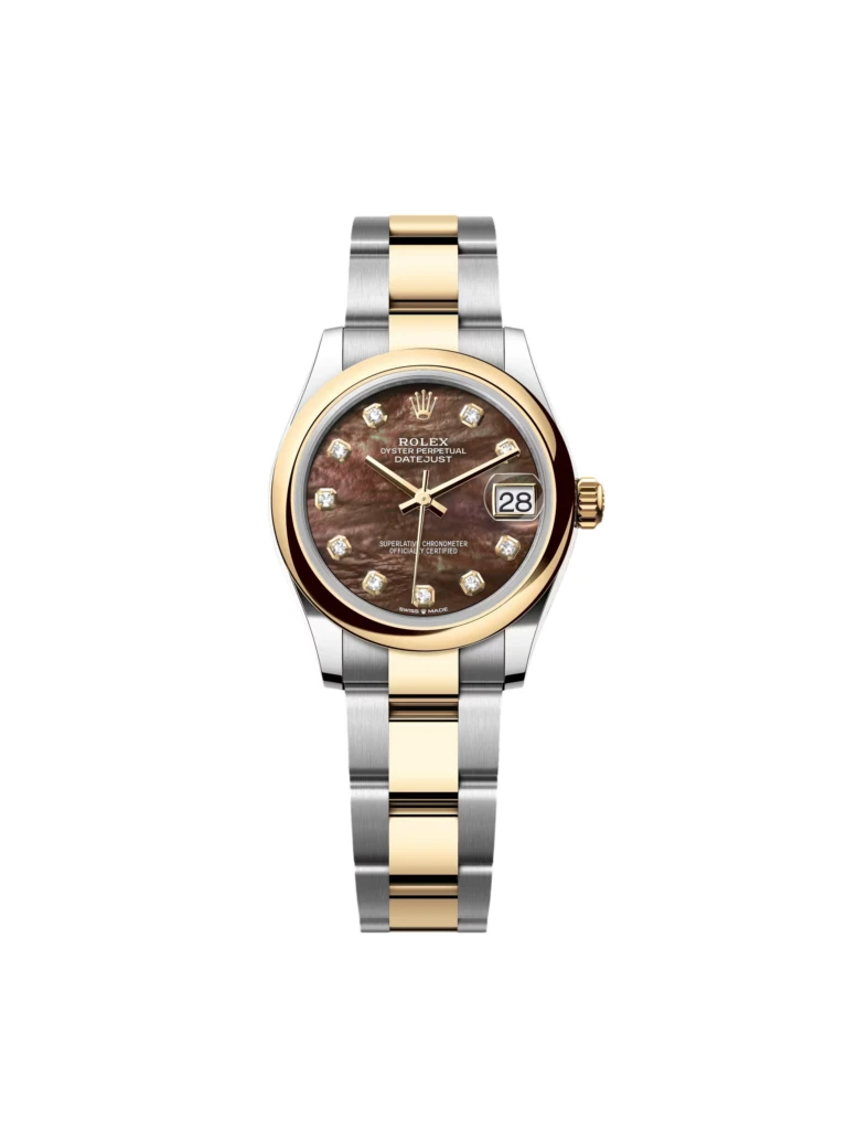 RLX Datejust m278243-0023/0024 31mm Black Mother-of-Pearl Dial Yellow Rolesor Oyster Watch