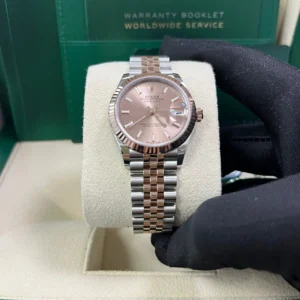 RLX Datejust m278271-0009/0010 Rose 31mm Dial Oyster Bracelet Watch