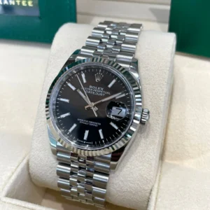 RLX Datejust 36mm 126234 Black Index Jubilee Stainless Steel Mens Watch