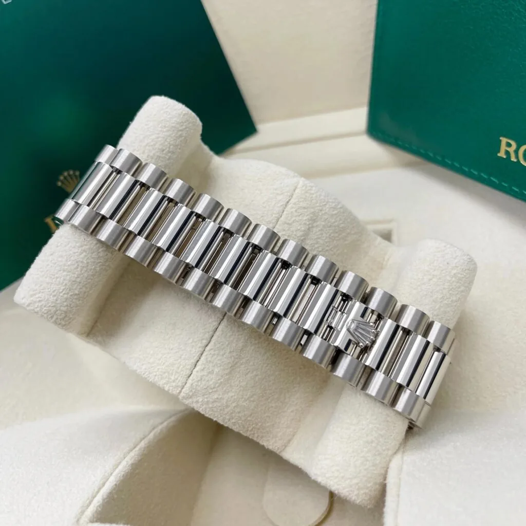 RLX Day-Date "President" 40mm White Gold Blue Roman Ombre Dial - 228239
