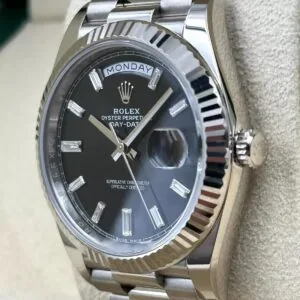 RLX Day-Date 40mm Black Diamonds Dial 228236-0004