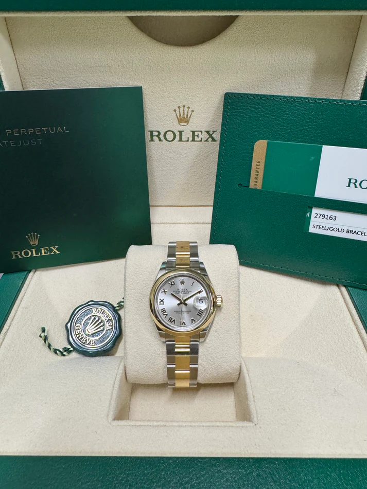 RLX Lady-Datejust 31mm 279163 Silver Roman Dial Oyster Bracelet
