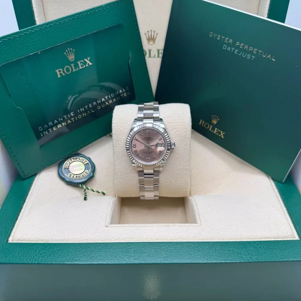 RLX Lady-Datejust 31mm 279174 Pink Roman Dial Oyster Bracelet