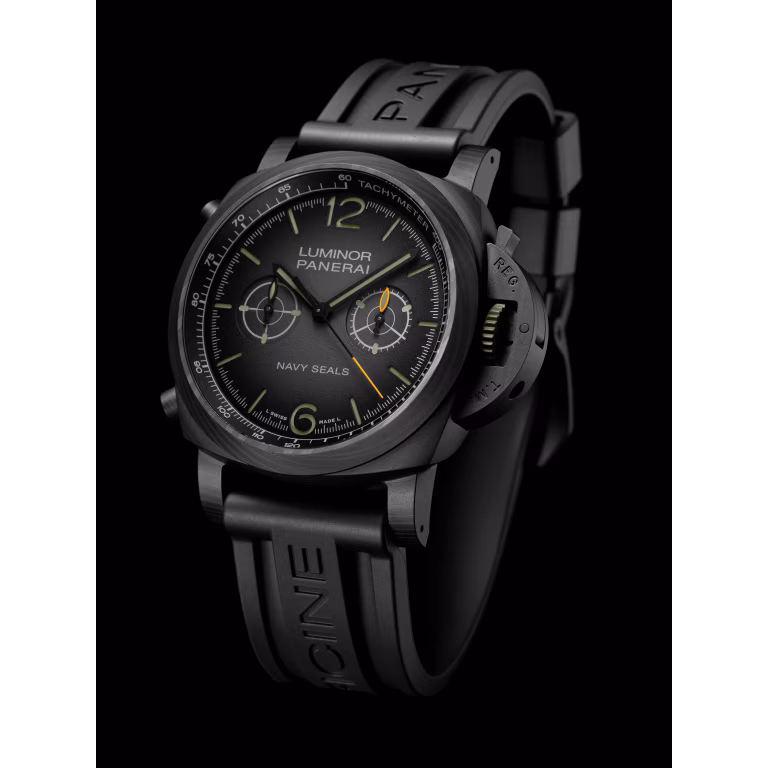 【7A Quality】Panerai Luminor Chrono Carbotech™ Navy SEALs 44mm PAM01419