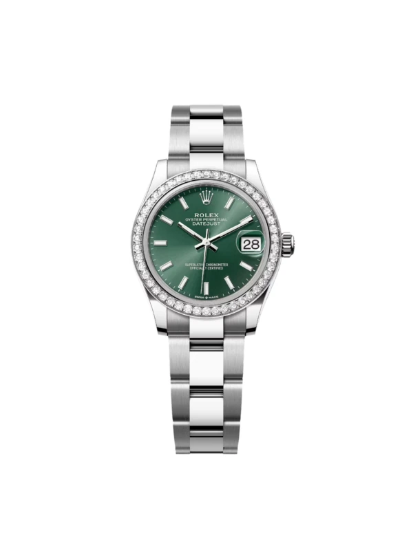 RLX Datejust m278384RBR-0021/0022 Mint Green 31mm Dial Oyster Watch