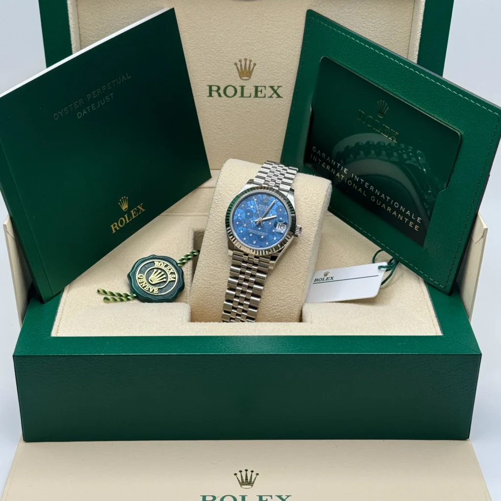 RLX Datejust m278274-0035/0036 Azzurro Blue Dial Oyster Watch